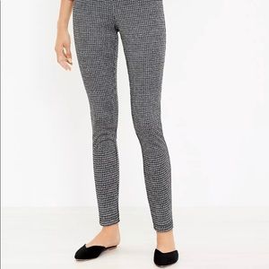Loft outlet houndstooth leggings size Large